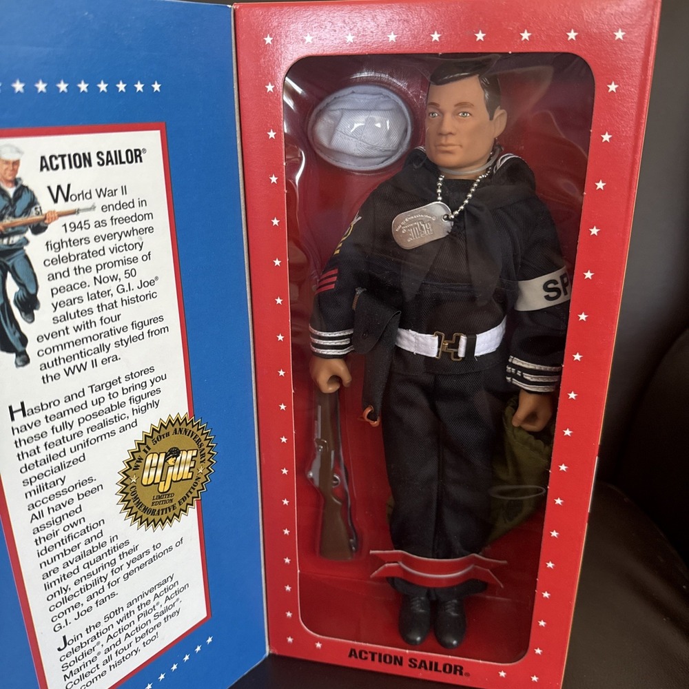 GI Joe 50th Anniversary Action Sailor WWII Commemorative Figure Hasbro 1994